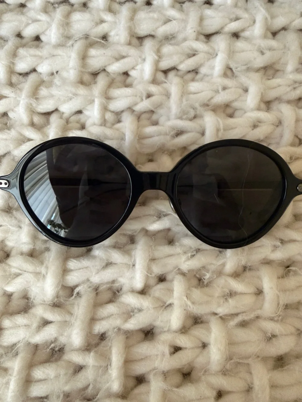 Dior Black Round Women's Sunglasses with Dark Lenses - Picture 5 of 8